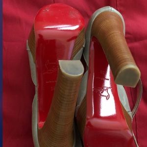 AUTHENTIC Grey Christian Louboutin’s (size 38)